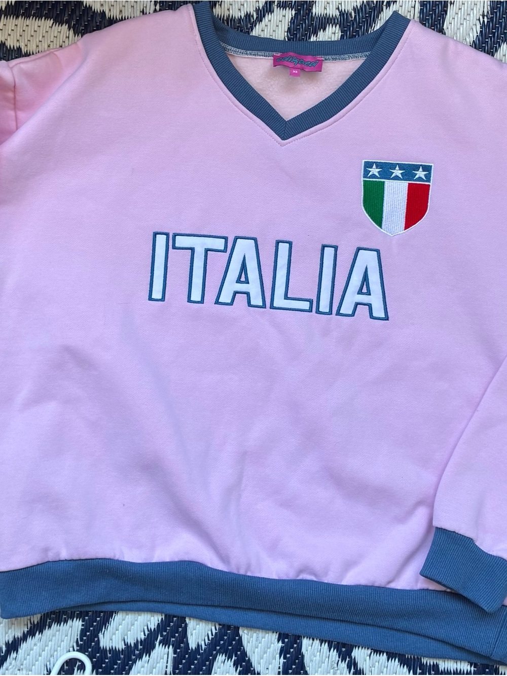 Italia Graphic Sweatshirt - Pink